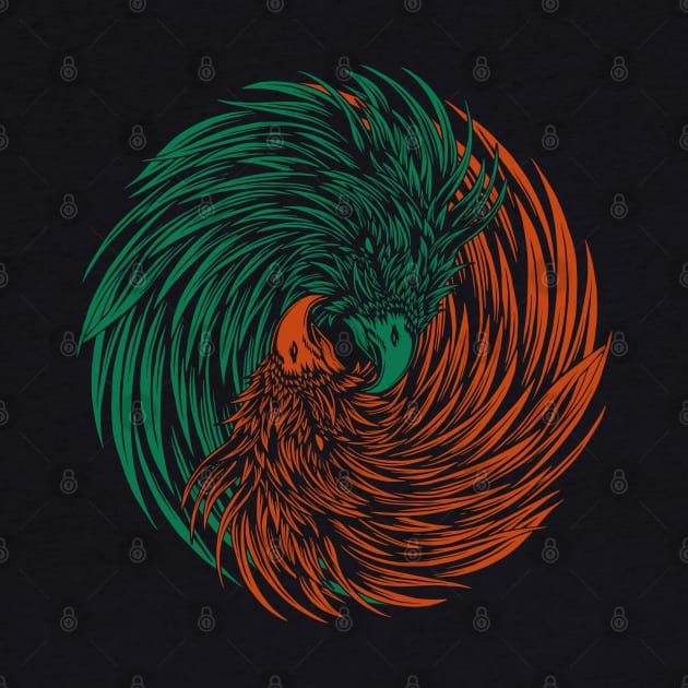 Eagle Yin Yang by Tuye Project